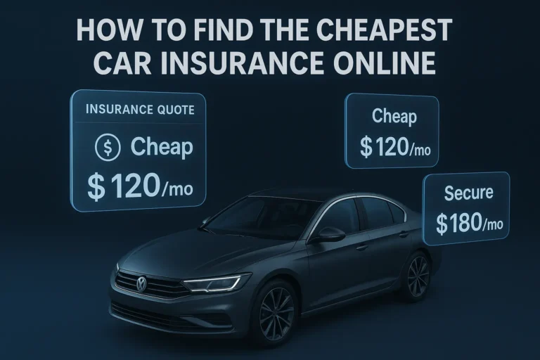 How to Find the Cheapest Car Insurance Online A Complete Guide